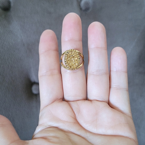Yellow/Light Orange🍊 Druzy Ring💍 - Used - Picture 6 of 16